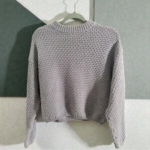 Universal Thread Women's Periwinkle Chunky Cable Knit Long Sleeve Sweater Sz M